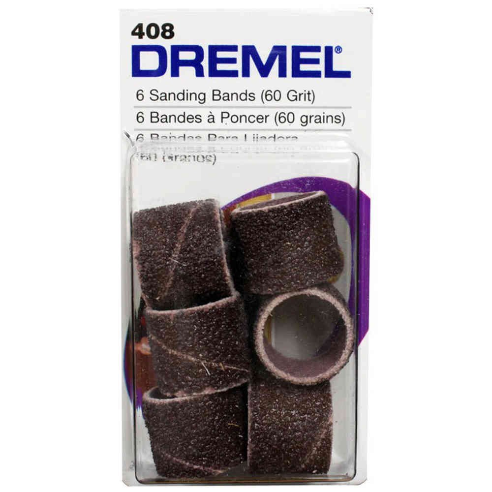 408 Conjunto de 6 tubos de lixa grana 60 para micro retificas - Dremel - Imagem 1